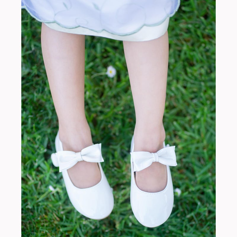 Felix & Flora Girls Dress Shoes - Mary Jane Ballet Flats Party Wedding School Size 7 Toddler - Image 2